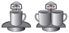 Gemini Express® Aluminium Stovetop Moka Pot (Induction)